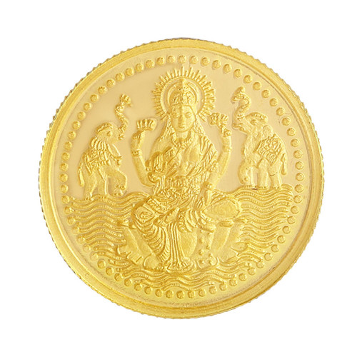 916 Purity 8 Grams Laxmi Gold Coin MGLX916P8G