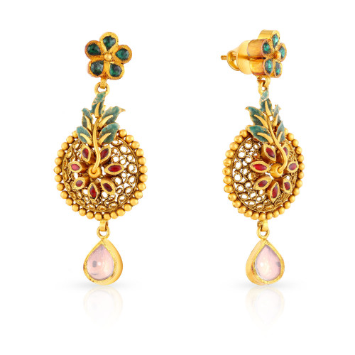 Ethnix 22 KT Gold Studded Dangle Earring MHAAAAAAAAHL