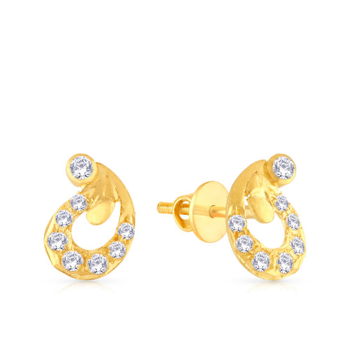 Buy Malabar Gold Earring MHAAAAAAAYOT for Women Online | Malabar Gold ...
