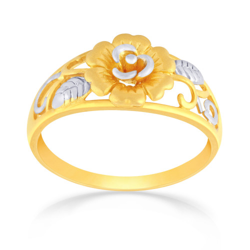 Malabar 22 KT Gold Studded Casual Ring MHAAAAAAEONS