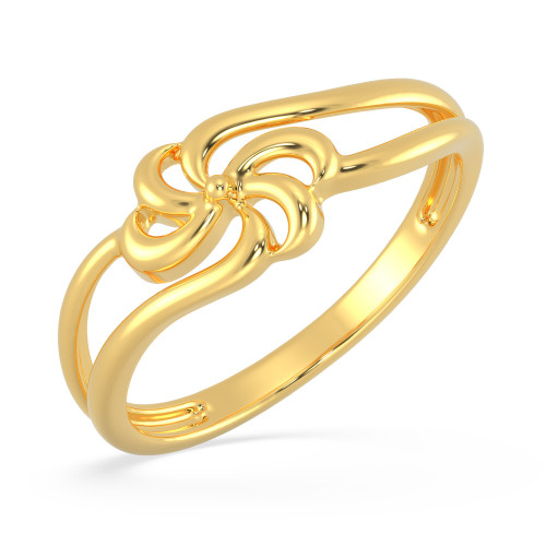 Malabar 22 KT Gold Studded Casual Ring MHAAAAAAEOPT