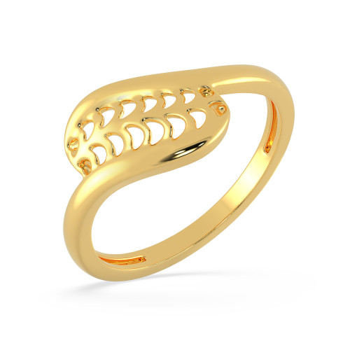 Malabar 22 KT Gold Studded Casual Ring MHAAAAAARZZM