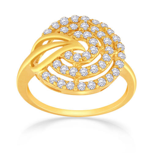 Malabar 22 KT Gold Studded Casual Ring MHAAAAAASAAV
