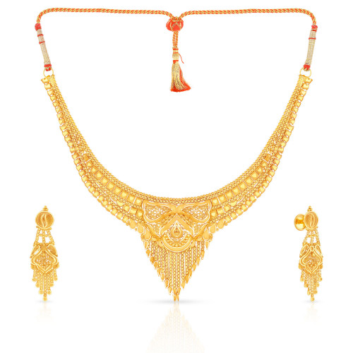 Malabar Gold Necklace Set MHUPNPDRUE