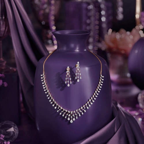 Mine Diamond Necklace Set NSNKDIA11427