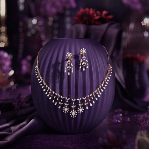 Mine Diamond Necklace Set NSNKDIA11428