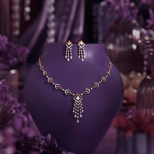 Mine Diamond Necklace Set NSNKDIA11431