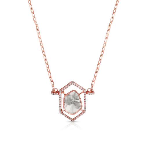 Viraaz Uncut Diamond Necklace NKERFTP11034