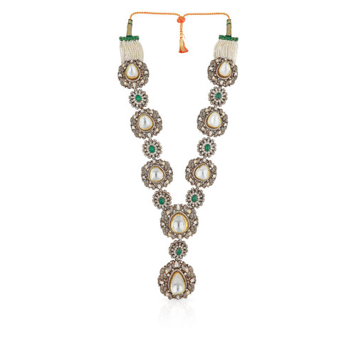 Viraz Gemstones Gold Necklace NKFTP11157