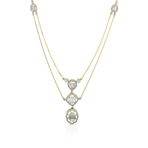 Viraaz Uncut Diamond Necklace NKFTP46756