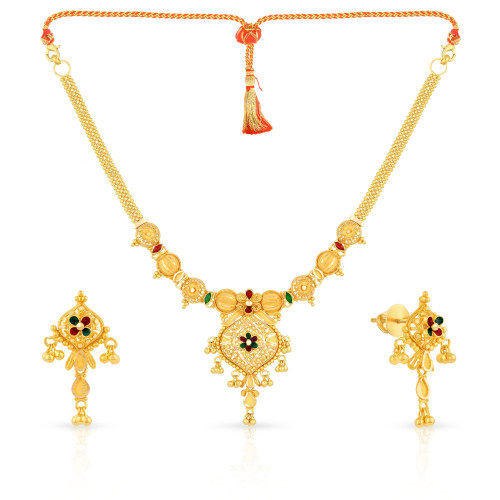 Malabar Gold Necklace Set NKSTMS0064