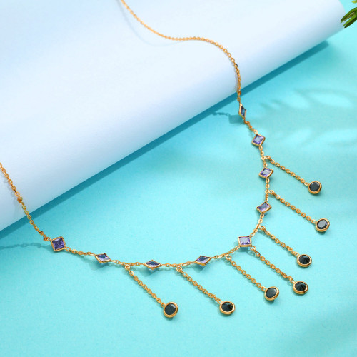 Malabar Gold Semi Long Necklace NKZNS17258