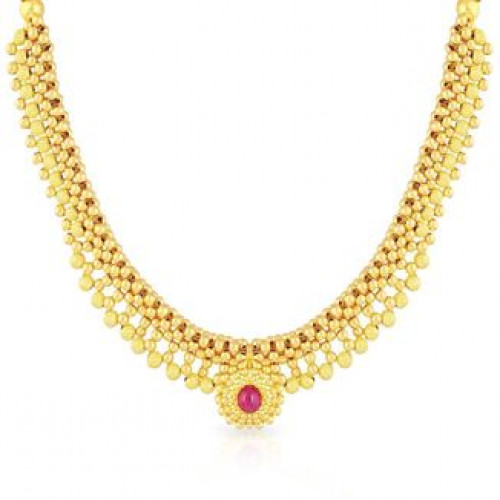 Malabar Gold Red Stone Tushi