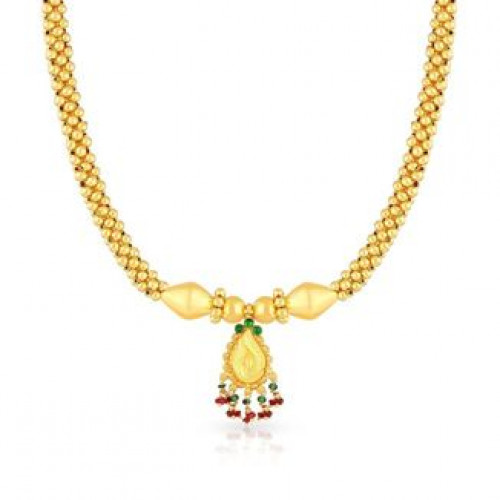 Malabar 22 KT Gold Studded  Necklace NNKTH029