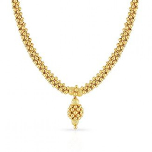 Malabar 22 KT Gold Studded  Necklace NNKTH077
