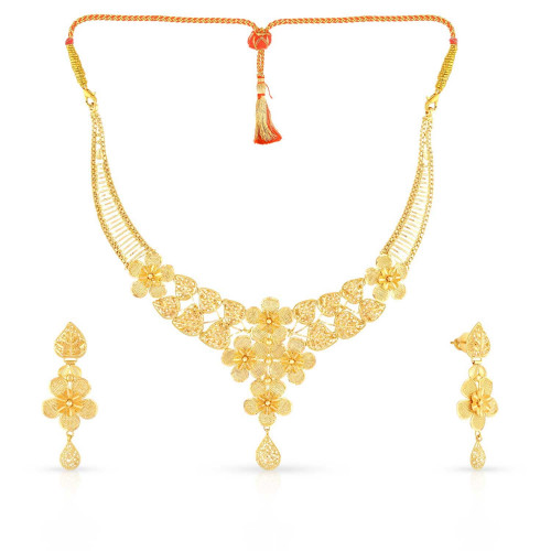 Malabar Gold Necklace Set NSMHAAAAACRUMC