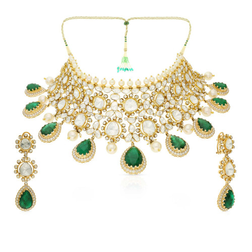 Era Uncut Diamond Necklace Set NSNEERHDOSSUA021