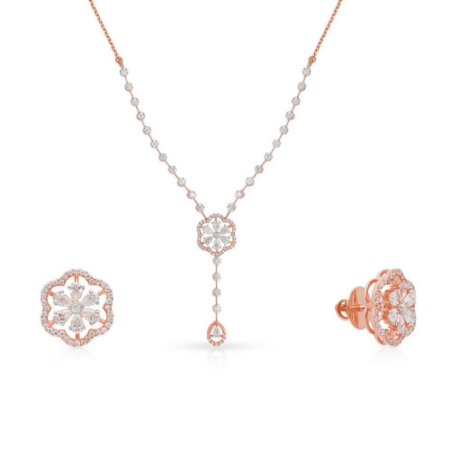 Mine Diamond Necklace Set NSNKALR10212