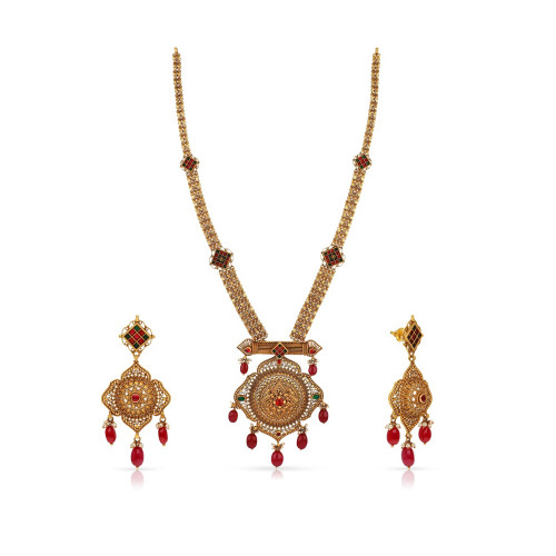 Malabar Gold Necklace Set NSNKANC45208