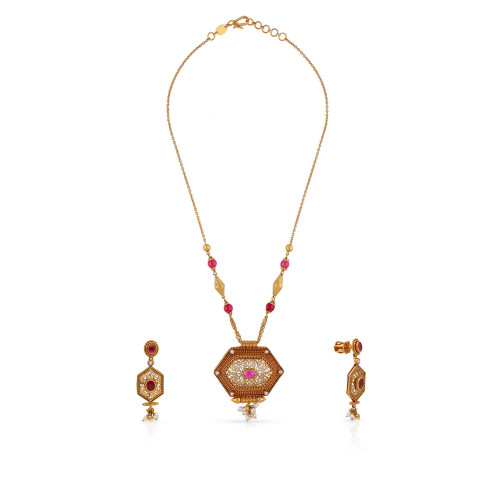 Malabar Gold Necklace Set NSNKANC45642