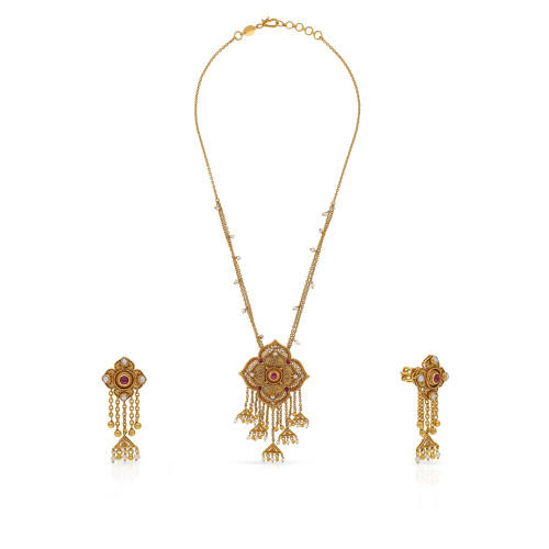 Malabar Gold Necklace Set NSNKANC45653