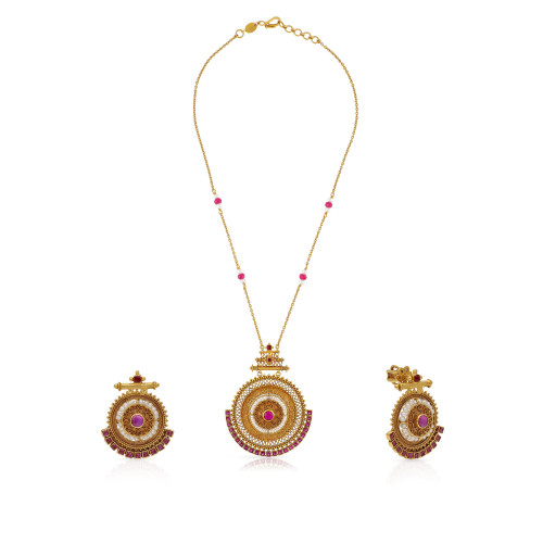 Malabar Gold Necklace Set NSNKANC45657