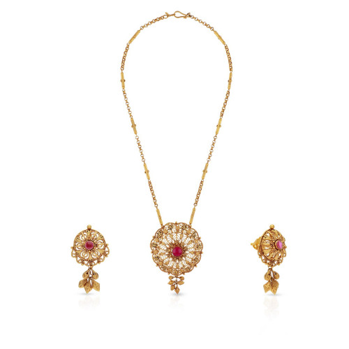Malabar Gold Necklace Set NSNKANC46308