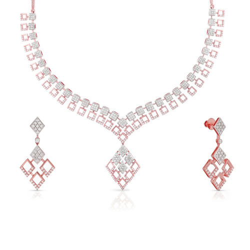 Mine Diamond Necklace Set NSNKCTT10028