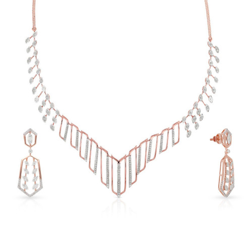 Mine Diamond Necklace Set NSNKCTT10034