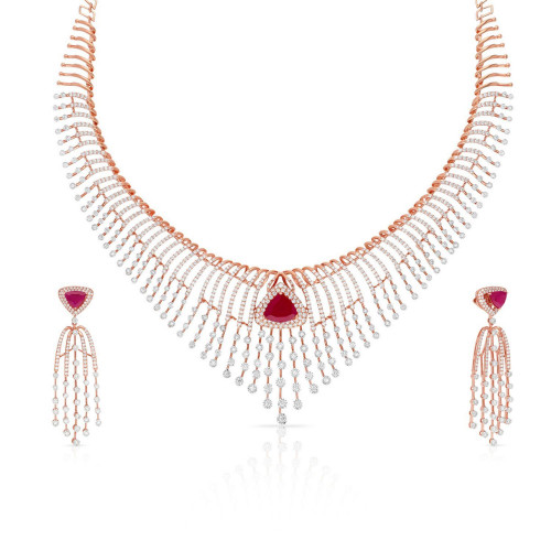 Mine Diamond Necklace Set NSNKCTT10040