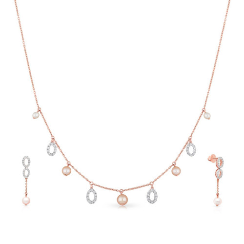 Mine Diamond Necklace Set NSNKZOL10008