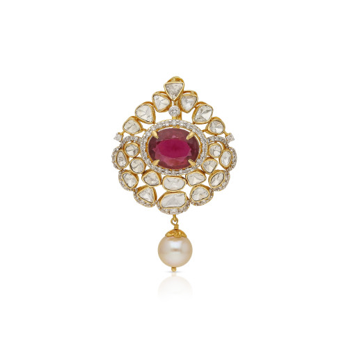 Viraaz Uncut Diamond Pendant PDFTP40015