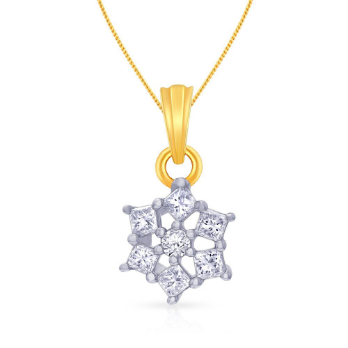 Mine Diamond Studded Casual Gold Pendant PDGEN11000