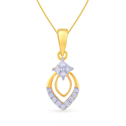 Mine Diamond Studded Casual Gold Pendant PDGEN11090