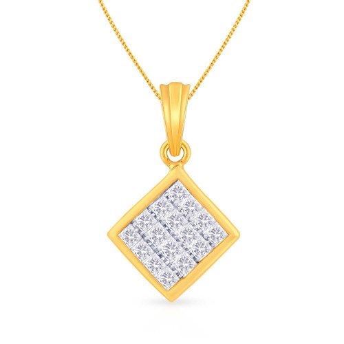 Mine Diamond Studded Casual Gold Pendant PDGEN11115