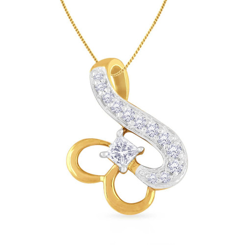 Mine Diamond Studded Casual Gold Pendant PDGEN11122