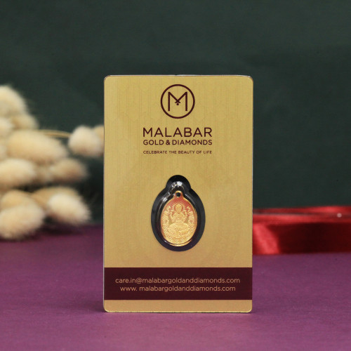Malabar Gold 24k 999 Purity 1.5g Coin Pendant