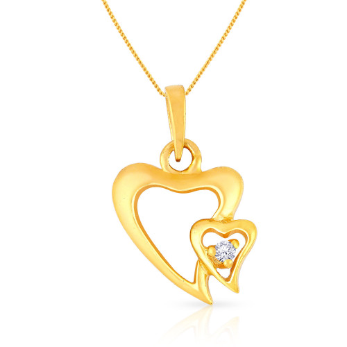 Malabar 22 KT Gold Studded Casual Pendant PDSGHTYA0036