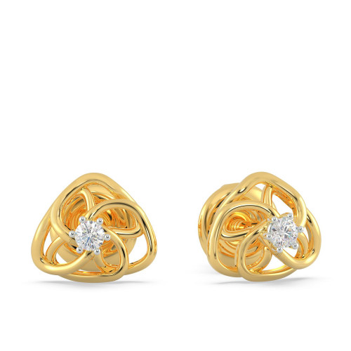 Mine Diamond Studded Studs Gold Earring PREEP0016CHTD