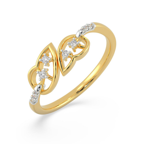 Mine Diamond Studded Casual Gold Ring PRRR0066CHYD