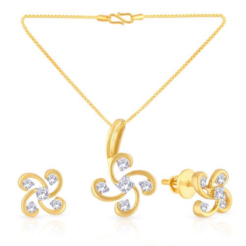 Mine Diamond Pendant Set PS24611
