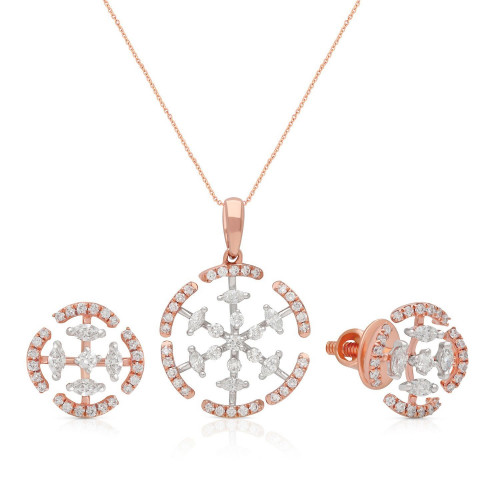 Mine Diamond Pendant Set PSPDALR10338