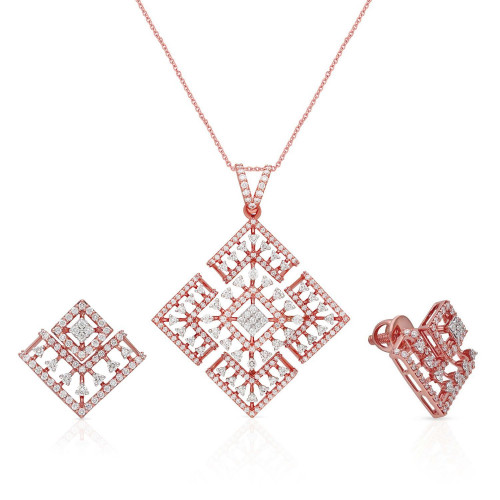 Mine Diamond Pendant Set PSPDGEN22113