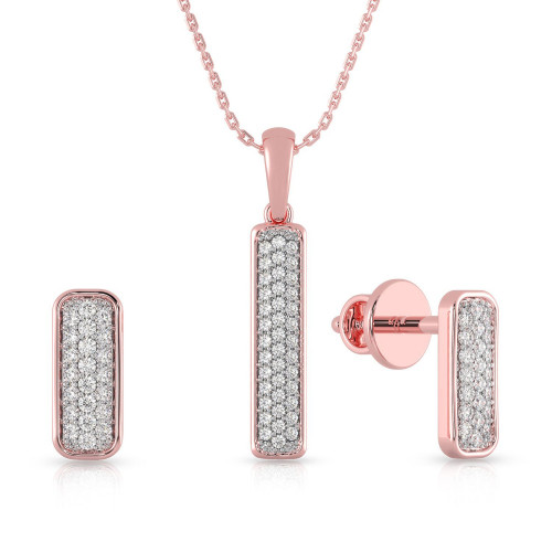 Mine Diamond Pendant Set PSPDGEN22385