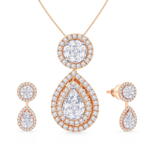 Mine Diamond Pendant Set PSPDHRM10056