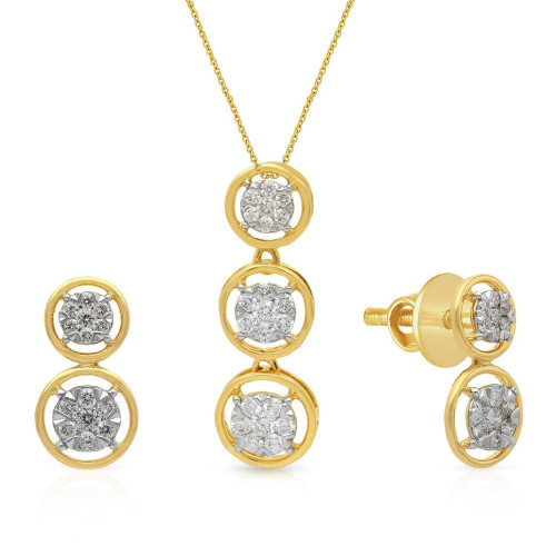 Mine Diamond Pendant Set PSPDHRM10193