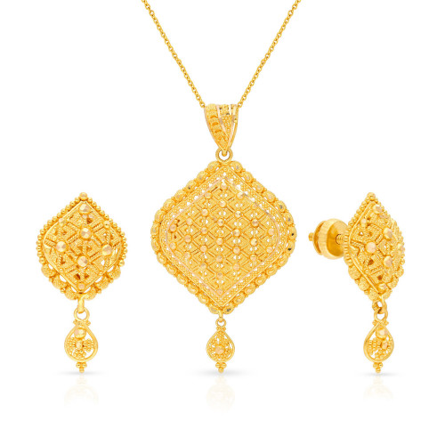 Malabar Gold Pendant Set PSPDSSJCO0035