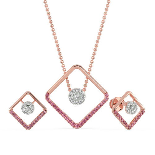 Mine Diamond Pendant Set PSPDZOL10008
