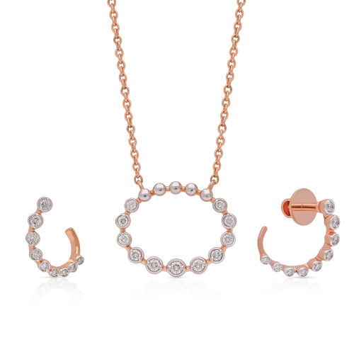 Zoul Diamond Pendant Set PSPDZOL10059