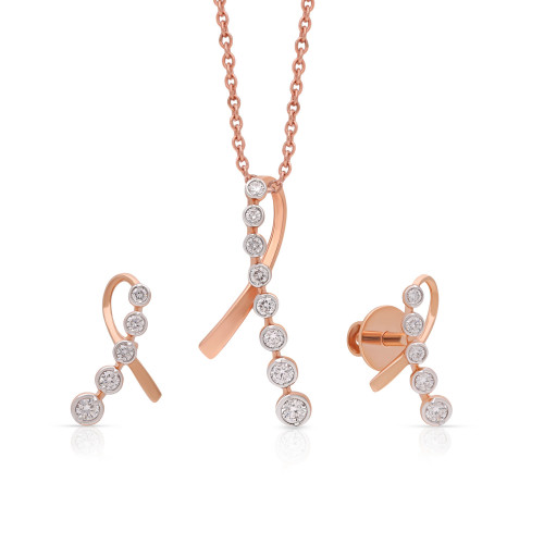 Zoul Diamond Pendant Set PSPDZOL10061